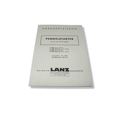 Instructions de montage Pendulum Starter Pendulum Starter 20 / 25PS et 35/45 / 55PS