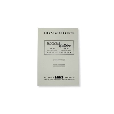 Spare parts list LANZ Bulldog D2416, D2816