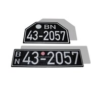 Historical license plates set