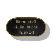 Bouclier (carburant) laiton/noir