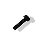 Tornillo de cabeza hexagonal negro M16x55, 8.8