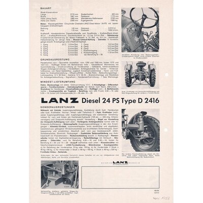 Lanz Bulldog d2416