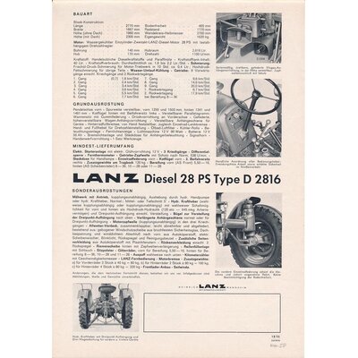 Lanz Bulldog D2816