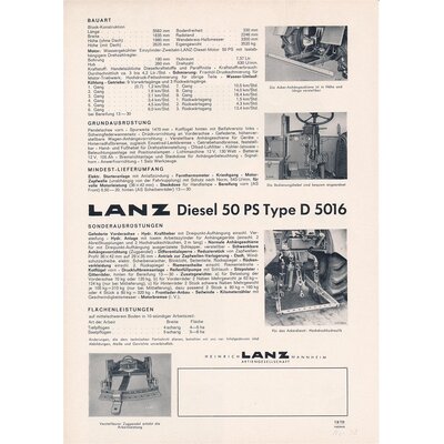 Lanz Bulldog D5016