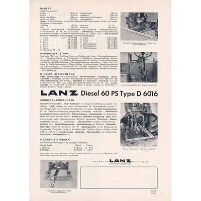 Lanz Bulldog D6016