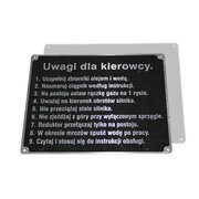 Panneau de commande (Pour attention), aluminium poli/Ursus