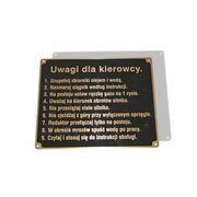 Operating sign (For attention), brass polish/Ursus