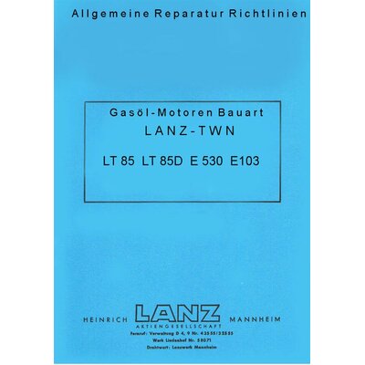 Manual de reparacin Lanz d1306, lt85 a.o.