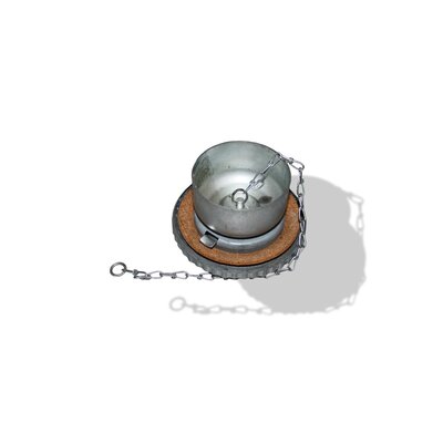 Renkverschluss (for fuel, diesel tank cap post-war), steel, with slosh protection and chain