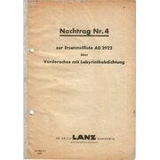 Addendum No.4 to the spare parts list AD2922