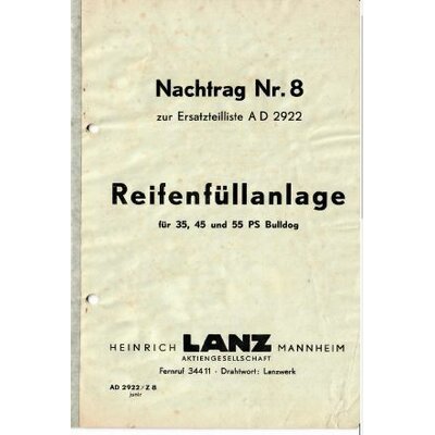 Addendum n � 8 � la liste des pi�ces de rechange AD2922