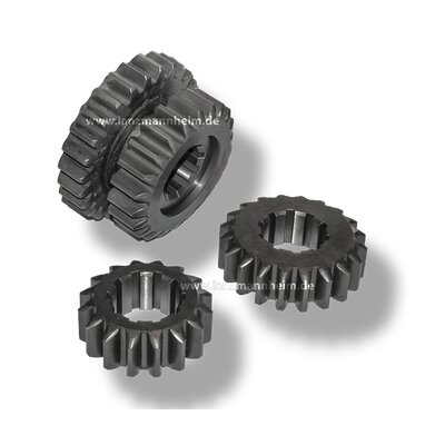 Sliding wheel (z=22/26) incl. mating wheels