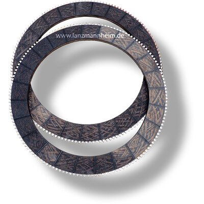 Clutch plate compl. with lining