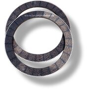 Clutch plate compl. with lining